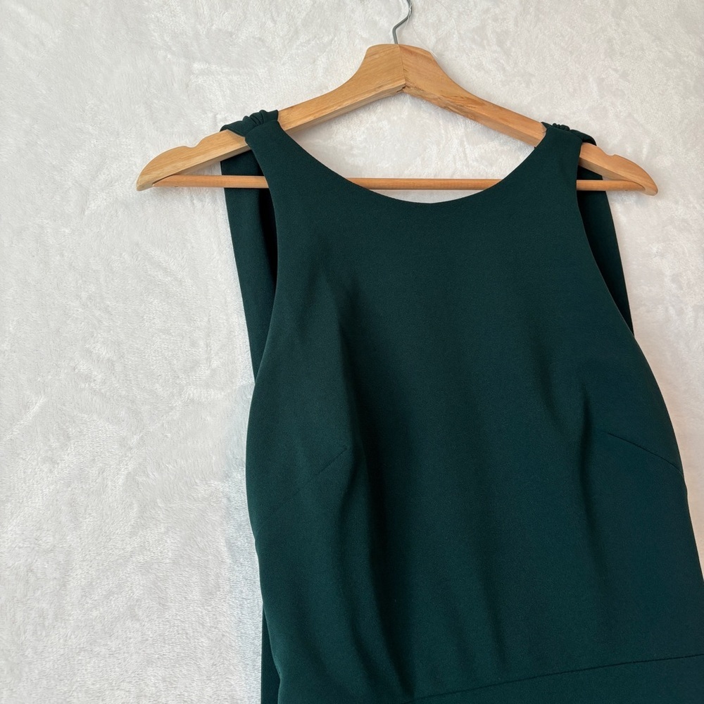 BHLDN green London Crepe Dress 4 - Picture 3 of 15